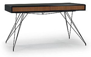 Aparador Vênus (Gav. Amêndoa/Cx.Vidro Preto)