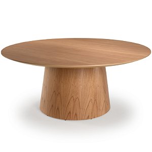 Mesa Geórgia Redonda Tampo Laminado (Amêndoa)