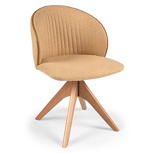 Cadeira Sofia Giratória (Amêndoa / 921 / Debrum 910)