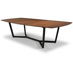 Mesa Iron (Tampo Laminado Canela / Base Preta)