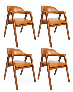 Kit 4 Cadeiras Olívia (Canela F910/C910/B910)