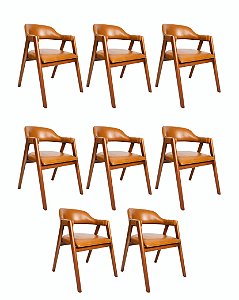 Kit 8 Cadeiras Olívia (Canela F910/C910/B910)