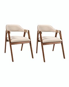 Kit 2 Cadeiras Olívia (Canela F563/C552/B552)