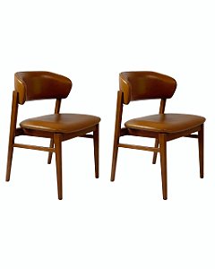 Kit 2 Cadeiras Charlotte (Canela 910)