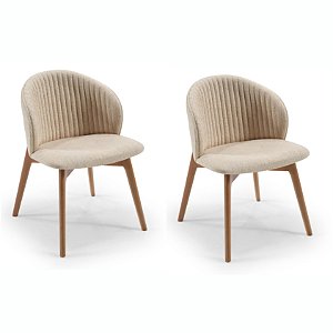 Kit 2 Cadeiras Sofia (Amêndoa 914)