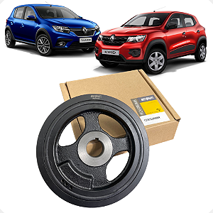 Polia Virabrequim Renault Logan Kwid Sandero 1.0 12v 3cc