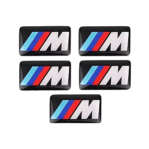 Kit 5 Adesivos BMW M MotorSport Volante Cambio Rodas