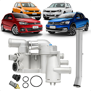 Cavalete Carcaça Válvula Termostática Completa VW Gol Fox