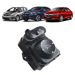 Comando Botão Retrovisor Honda HR-V Fit City 2015 à 2021