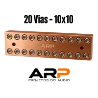 BARRAMENTO DE COBRE ARP 20 VIAS - 10X10 PAR