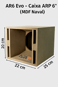 Caixa ARP 6'' AR6 Evo Mdf Naval 9mm