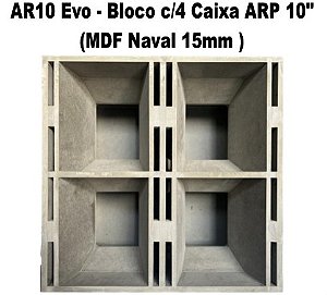 Caixa ARP 10'' AR10 Evo Mdf Naval Bloco C/4