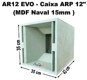 CAIXA ARP 12" AR12 MDF NAVAL
