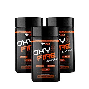 3 UNIDADES OXY FIRE FITLAB 60 CAPS CADA