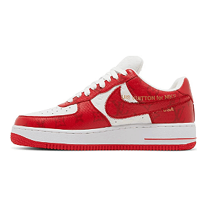 Nike Air Force 1 Low White Comet Red x Louis Vuitton