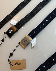 Cintos Stussy preto - Pronta entrega