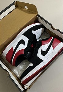 Air Jordan 1 Low "Black Toe" - Pronta Entrega