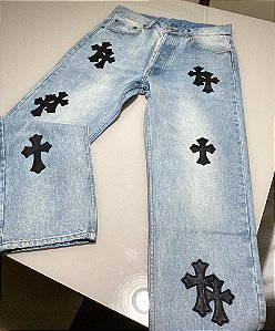 Calça Jeans Chrome Hearts PRONTA ENTREGA