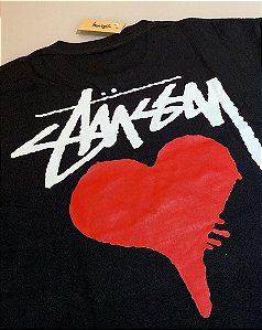 Camiseta Stüssy Stock Heart PRONTA ENTREGA