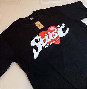 Camiseta Stüssy Heart x Cactus Plant Flea Market (CPFM) PRONTA ENTREGA
