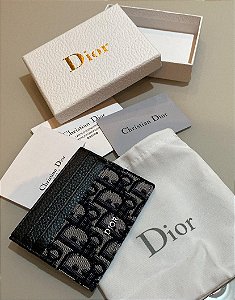Porta Cartões Dior Oblique Jacquard (6 Slot) - PRONTA ENTREGA