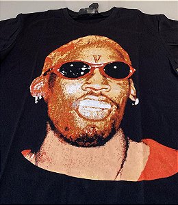 Camiseta Vlone Preto Dennis Rodman Collab PRONTA ENTREGA
