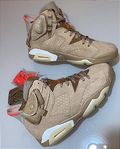 Air Jordan 6 Retro Travis Scott British Khaki (PRONTA ENTREGA)