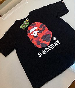 Camiseta Bape logo Red - Pronta entrega