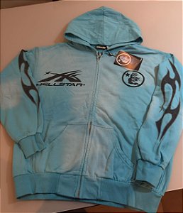 Jaqueta Hellstar Studios Zip Hoodie Blue PRONTA ENTREGA
