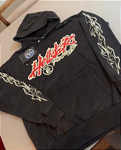 Blusa Moletom Hellstar Records Tour Washed Black - PRONTA ENTREGA