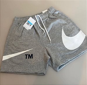 Bermuda Moletom NK TM Cinza - PRONTA ENTREGA
