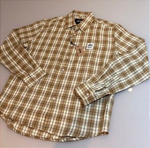 Camiseta Stussy xadrez mana longa PRONTA ENTREGA