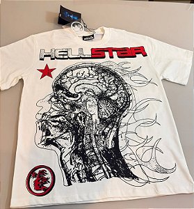 Camiseta Hellstar Studios Cranium Cream PRONTA ENTREGA