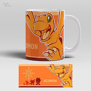 Caneca Digimon Adventure - Coleção 1º geração - Caneca de Cerâmica 340ml