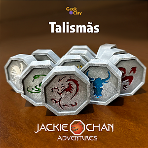 Kit com 12 Talismãs Jackie Chan - Conjunto