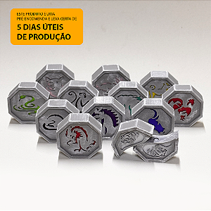 Kit 12 Talismãs Jackie Chan Coleção Completa Nostalgia