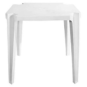 MESA PLAST. BRANCA 72X72 QUADR VENEZA DOLFIN(5403)