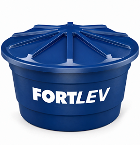 CAIXA D'ÁGUA 500 LITROS COM TAMPA NORMAL - POLIETILENO RESISTENTE - FORTLEV