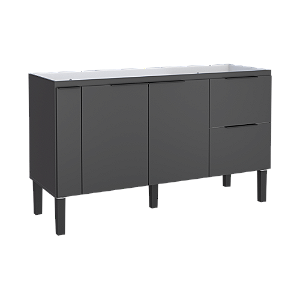 Cozimax - Gabinete Cisne 1,50m Preto em Madeira