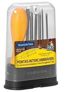 Jogo de Chave de Fenda e Philips - 6 peças - Tramontina