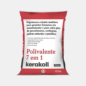 Argamassa Polivalente 7 em 1 Cinza - 20 kg - Kerakoll
