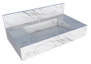 COZIMAX BANCADA PORCEL. MILANO 80 BRANCO    (FL)