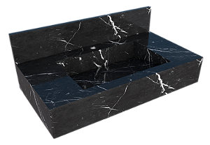 Bancada em Porcelanato Milano Preto - Cozimax