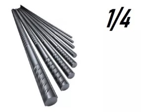 FERRO 1/4  6,30MM  CA 50A ( APROX 2,94 KG)    (BR)