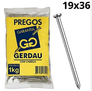 PREGO COM CABEÇA 19x36 1KG