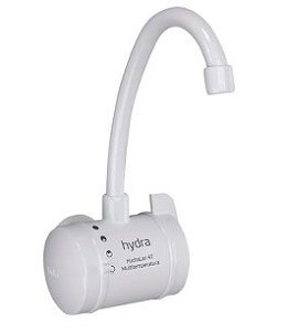 Torneira Elétrica Hydralar 4T Multitemperatura branca 5500W/220V Parede - HYDRA