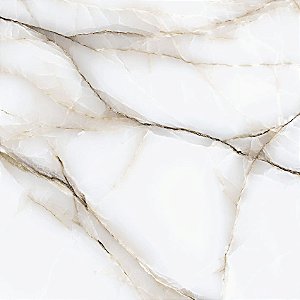 Piso Cerâmico 81x81 GOLDEN LUX RT (90001) - Polido - FORMIGRES  - cx1,970