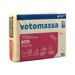 Argamassa ACIII Flexível Branca Votomassa 20kg — Votoran