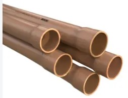 Tubo Marrom 50MM - Barra com 6 metros - FORTLEV