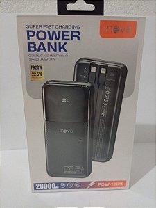 Power Bank Inova 20000mAh com Carregamento Rápido